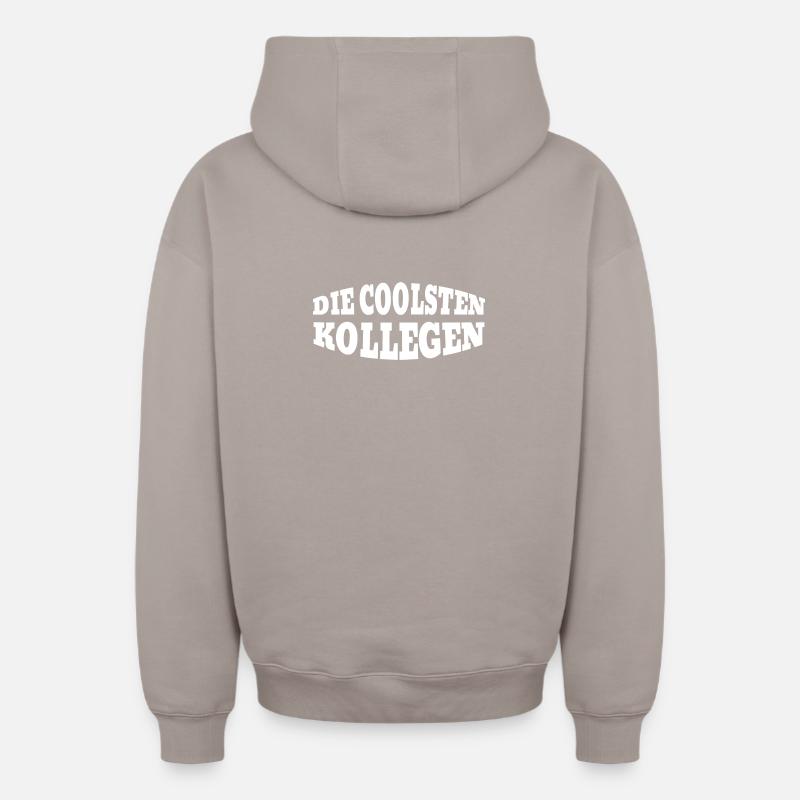 Die Coolsten Kollegen - Oversized Heavyweight Unisex Zip Hoodie - Taupe