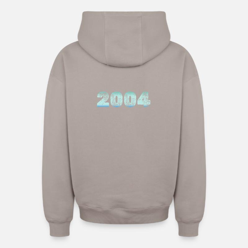 Conception comme - Sweat à capuche unisexe zippé oversize épais SPREAD - taupe