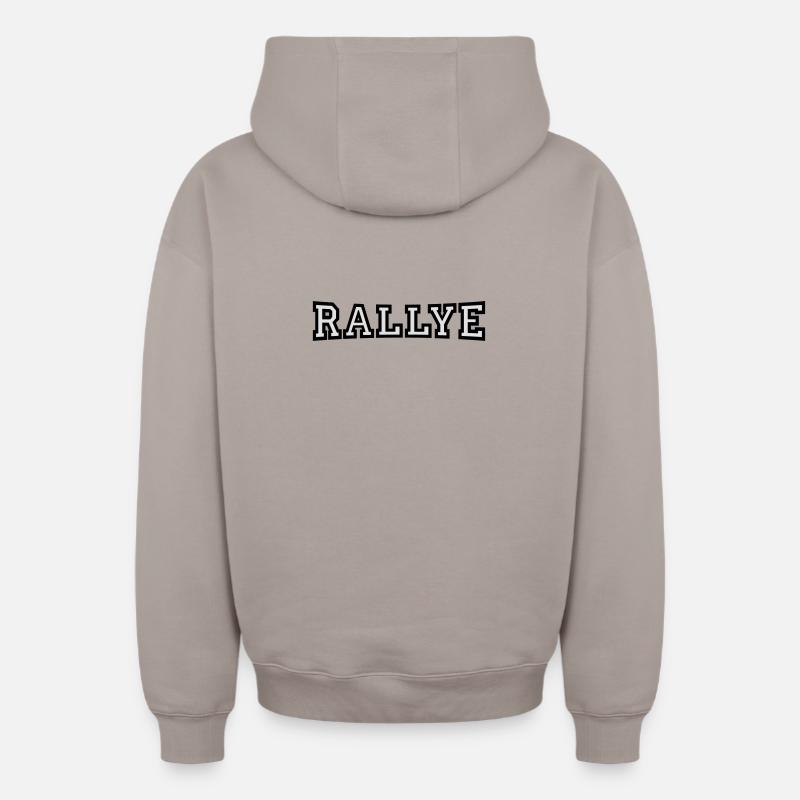 Rallye - Sweat à capuche unisexe zippé oversize épais SPREAD - taupe