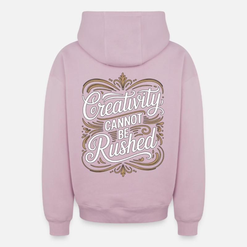 Graphic Designer Creativity Cannot Visual Artist - Oversized Heavyweight Unisex Zip Hoodie - Altrosa