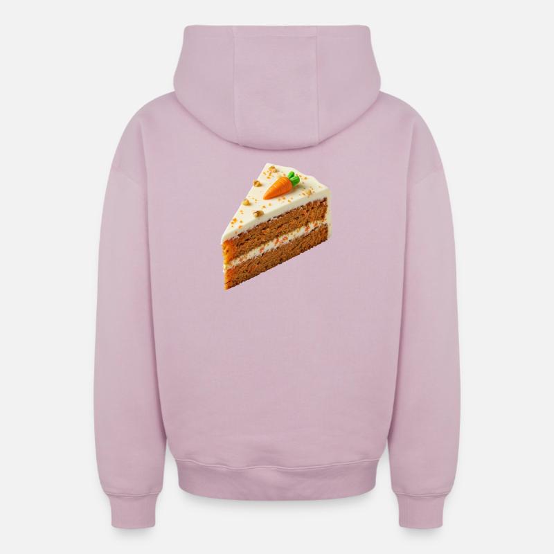 Gâteau - Sweat à capuche unisexe zippé oversize épais SPREAD - rose poudré