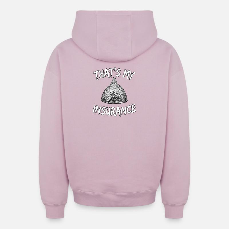 Assurance gratuite - Sweat à capuche unisexe zippé oversize épais SPREAD - rose poudré