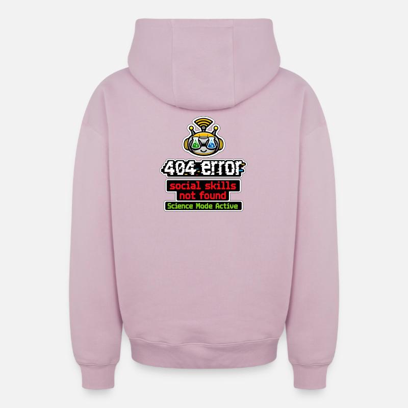 Bot scientifique : Mode actif - Sweat à capuche unisexe zippé oversize épais SPREAD - rose poudré