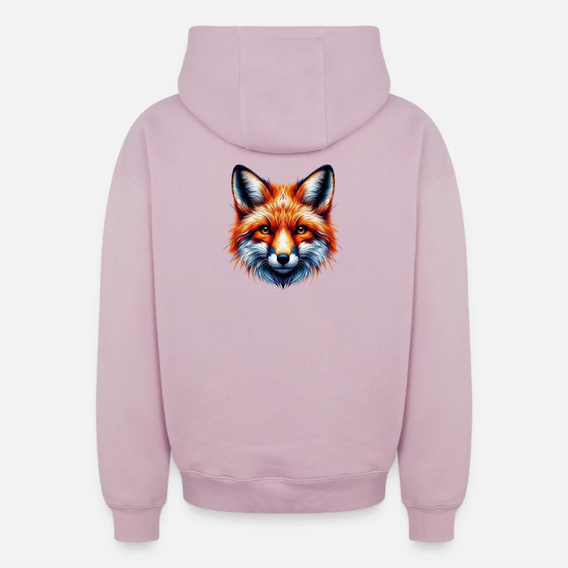 Fuchs - Oversized Heavyweight Unisex Zip Hoodie - Altrosa