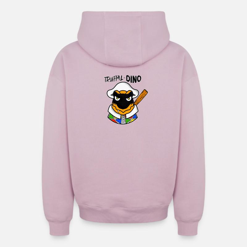 Frauduleux - Sweat à capuche unisexe zippé oversize épais SPREAD - rose poudré