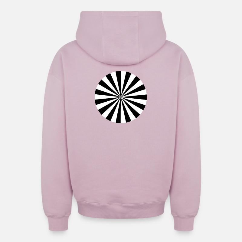 étoiles - Sweat à capuche unisexe zippé oversize épais SPREAD - rose poudré