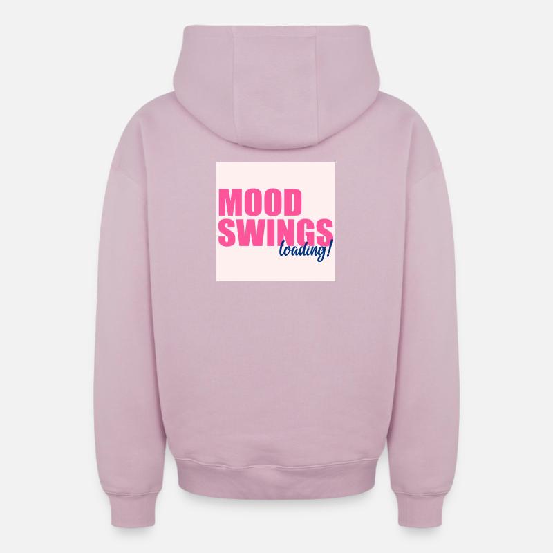 Sautes d’humeur Charge - Sweat à capuche unisexe zippé oversize épais SPREAD - rose poudré