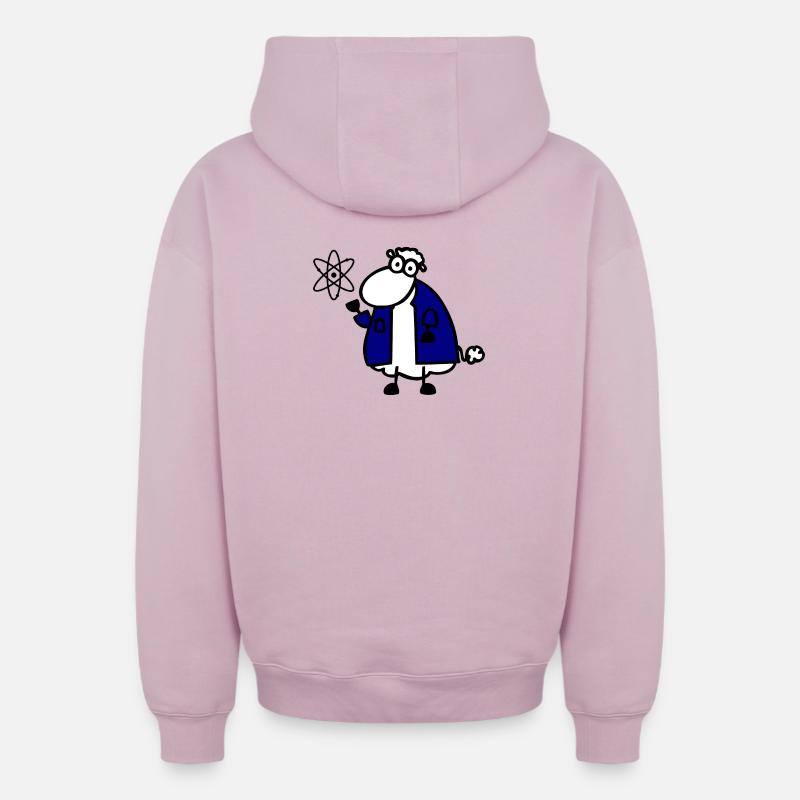 Physique - Sweat à capuche unisexe zippé oversize épais SPREAD - rose poudré