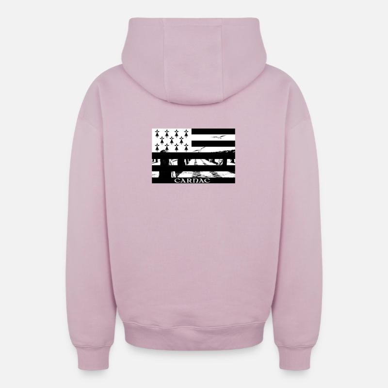 CARNAC - Oversized Heavyweight Unisex Zip Hoodie - Altrosa