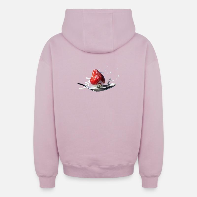 Splash - Sweat à capuche unisexe zippé oversize épais SPREAD - rose poudré