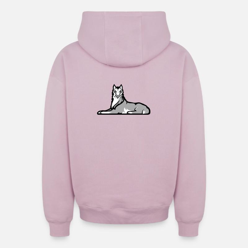 Tschetschenischer Einzelkämpfer - Oversized Heavyweight Unisex Zip Hoodie - Altrosa