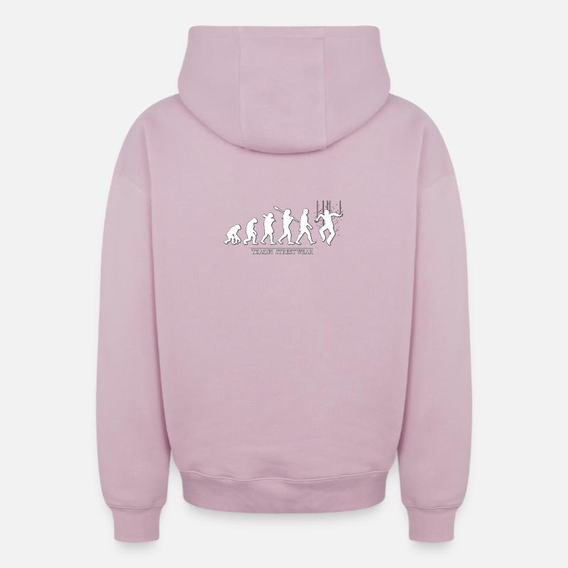 Evolution - Oversized Heavyweight Unisex Zip Hoodie - Altrosa