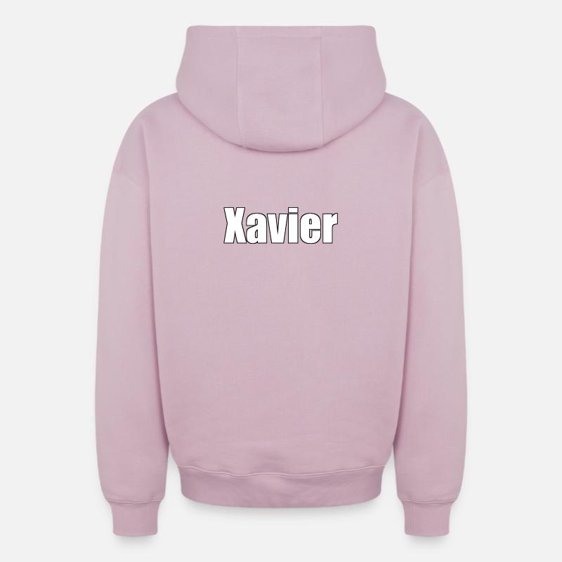 Xavier - Oversized Heavyweight Unisex Zip Hoodie - Altrosa