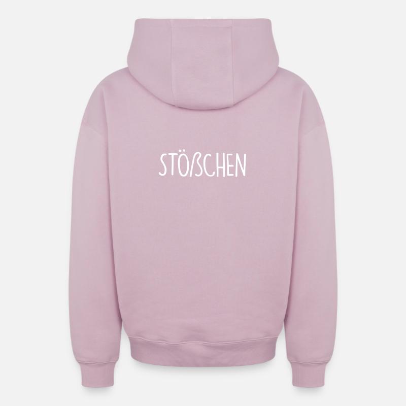 Stößchen - Oversized Heavyweight Unisex Zip Hoodie - Altrosa