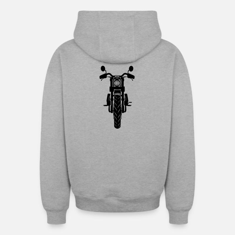 Moteur pour la vue - Sweat à capuche unisexe zippé oversize épais SPREAD - gris chiné