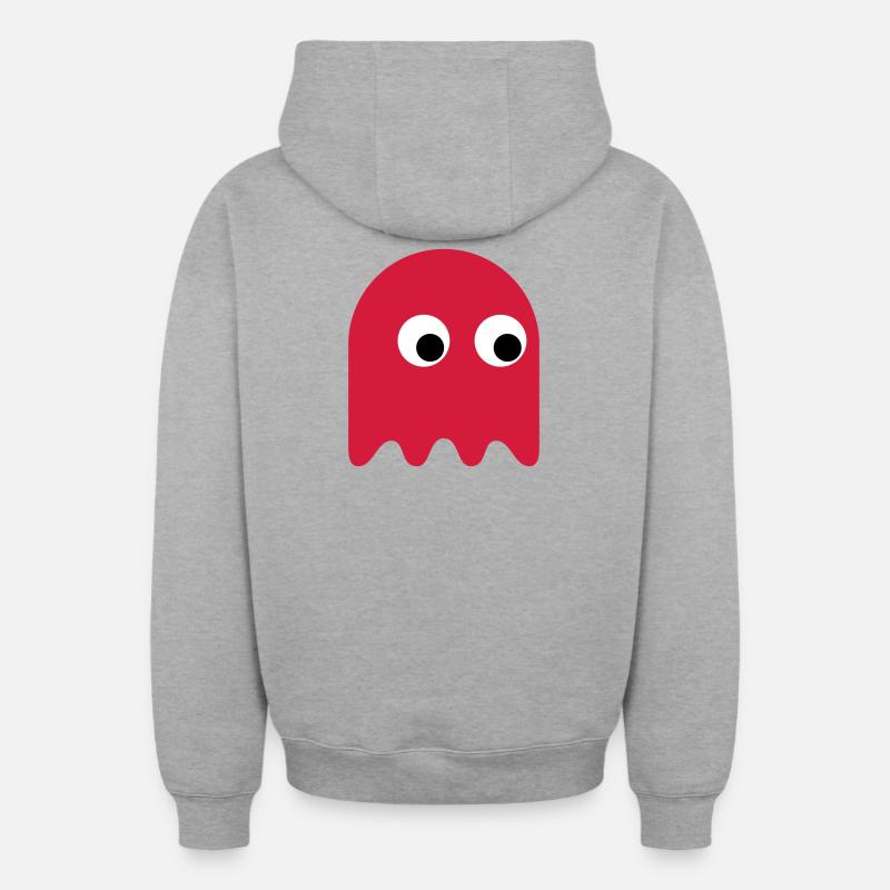 Jeu Classics Ghost - Sweat à capuche unisexe zippé oversize épais SPREAD - gris chiné