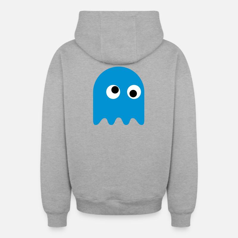 Jeu Classics Ghost - Sweat à capuche unisexe zippé oversize épais SPREAD - gris chiné