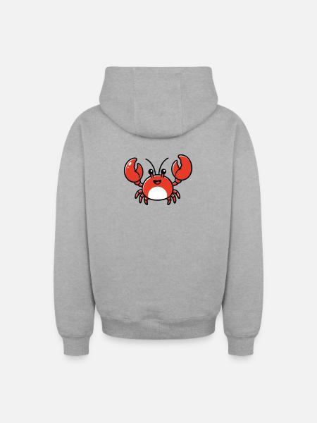 AI Human Fan Club - Oversized Heavyweight Unisex Zip Hoodie - heather grey