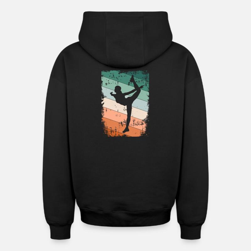 Ballerine danseuse - Sweat à capuche unisexe zippé oversize épais SPREAD - noir