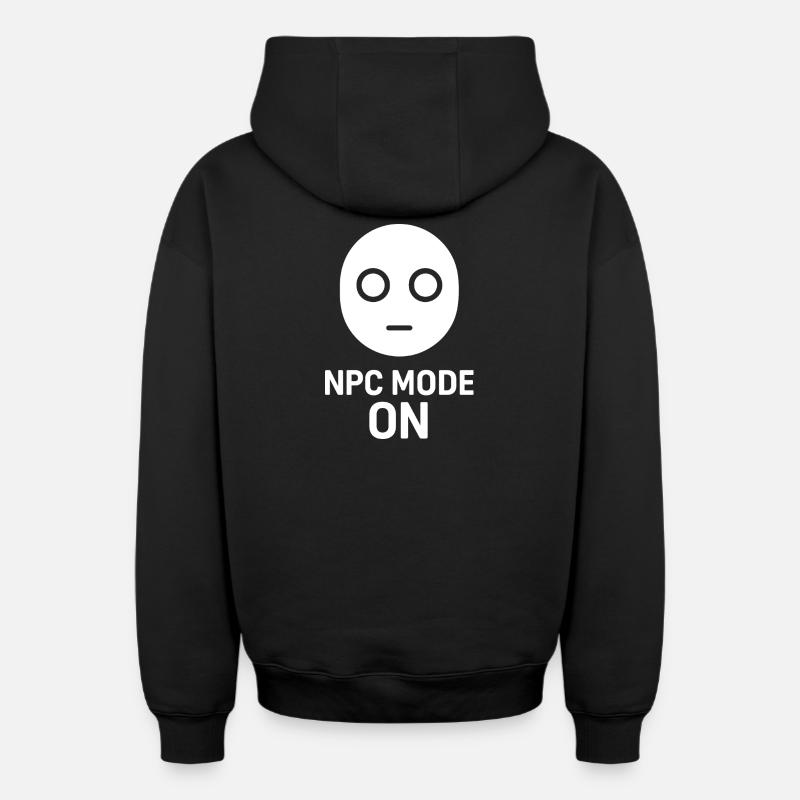 Mode PNJ activé - Sweat à capuche unisexe zippé oversize épais SPREAD - noir