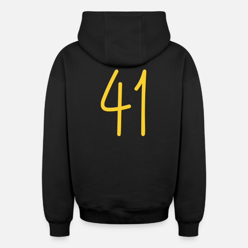 41 - Sweat à capuche unisexe zippé oversize épais SPREAD - noir