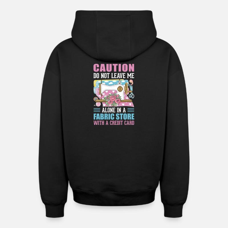 Couture - Sweat à capuche unisexe zippé oversize épais SPREAD - noir