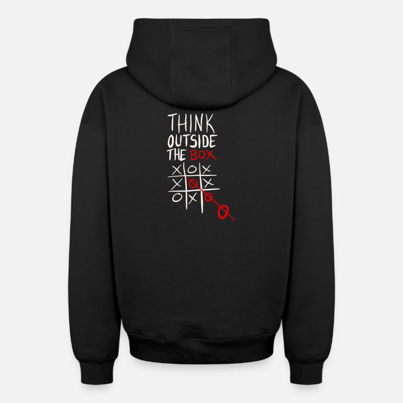 Jeu tactique circulaire - Sweat à capuche unisexe zippé oversize épais SPREAD - noir