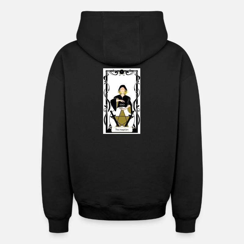 Le magicien  - Sweat à capuche unisexe zippé oversize épais SPREAD - noir