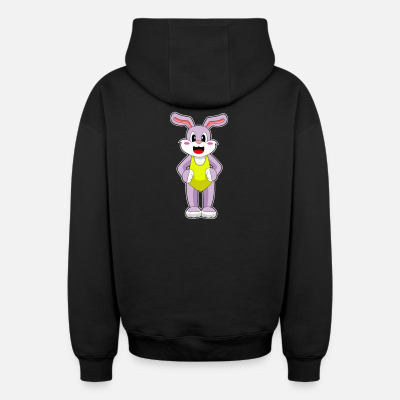 Maillot de bain Bunny - Sweat à capuche unisexe zippé oversize épais SPREAD - noir
