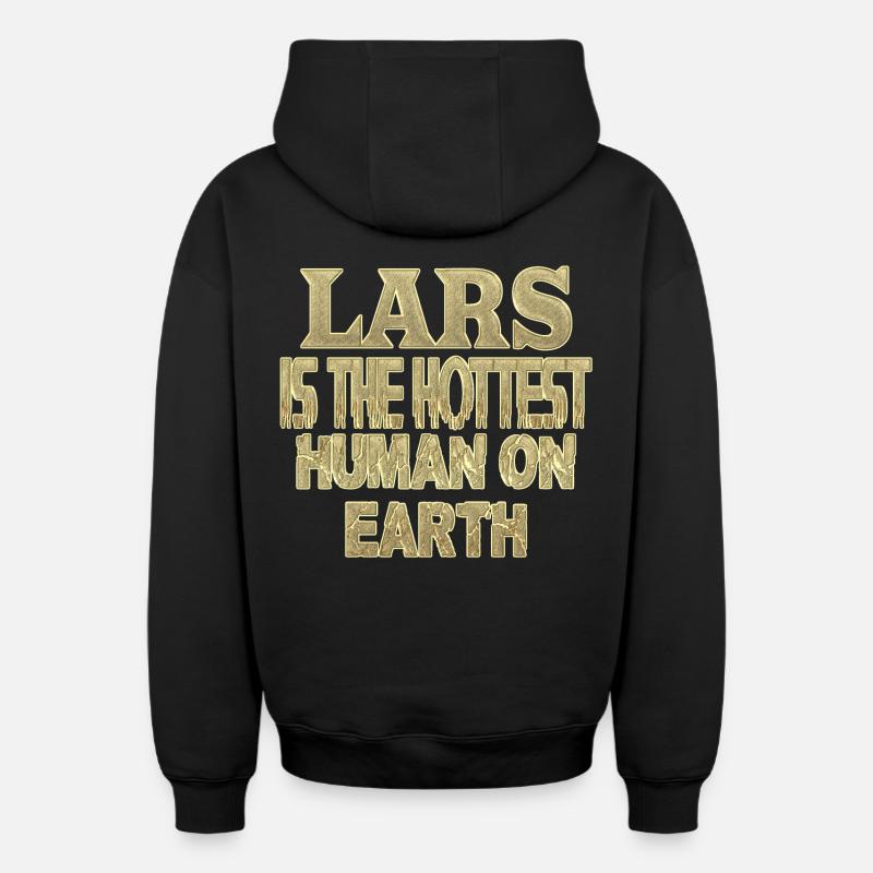 Lars - Sweat à capuche unisexe zippé oversize épais SPREAD - noir