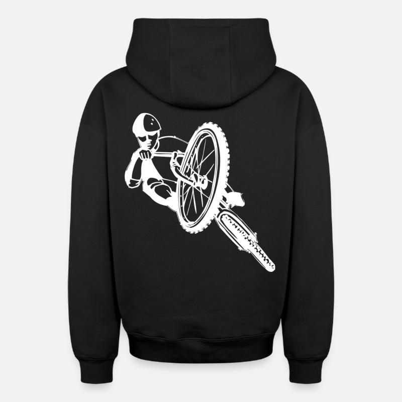 VTT - Descente - Sweat à capuche unisexe zippé oversize épais SPREAD - noir