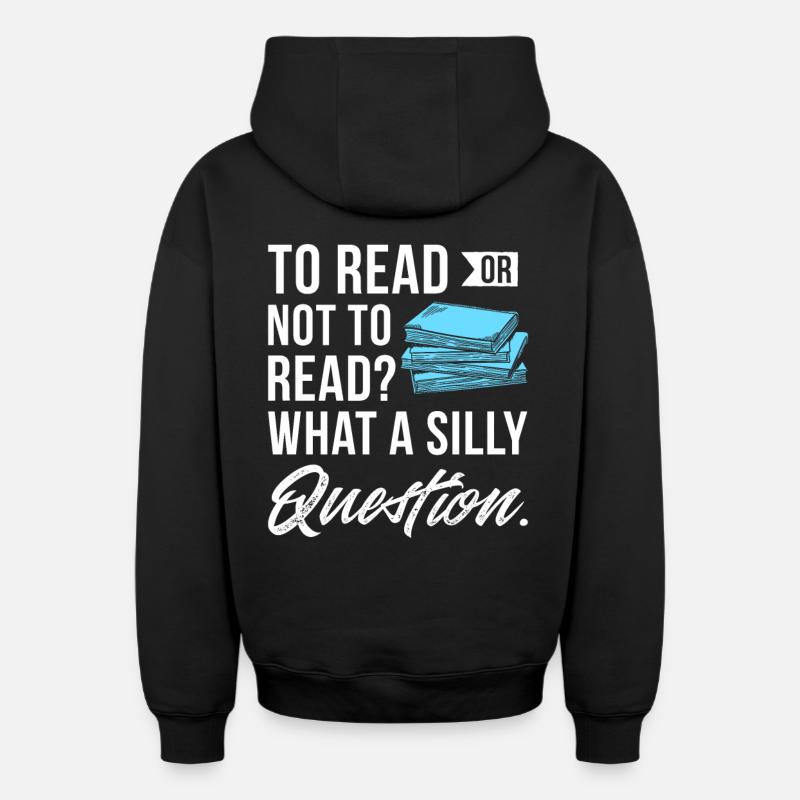livres - Sweat à capuche unisexe zippé oversize épais SPREAD - noir