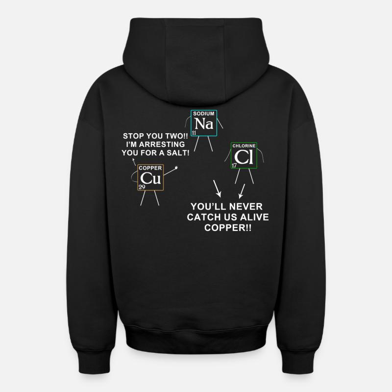 science - Sweat à capuche unisexe zippé oversize épais SPREAD - noir