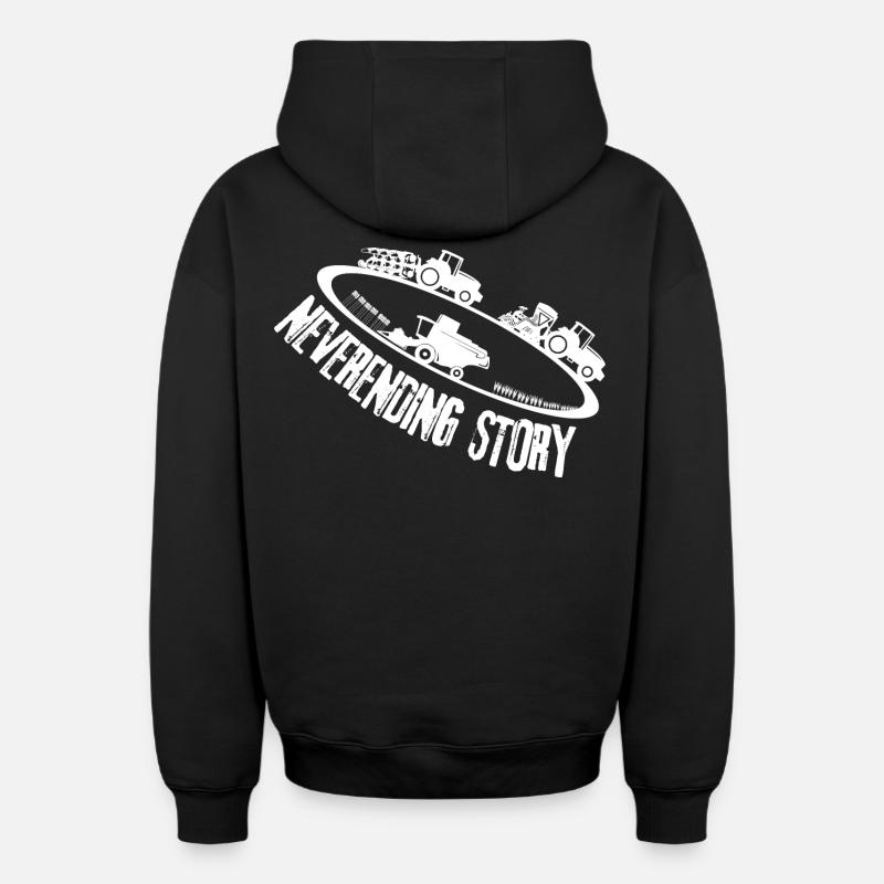 L’agriculture sans fin - Sweat à capuche unisexe zippé oversize épais SPREAD - noir