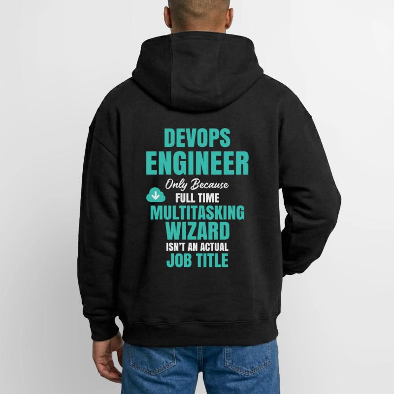 DevOps Engineer Multitasking-Assistent Oversized Heavyweight Unisex Zip Hoodie
