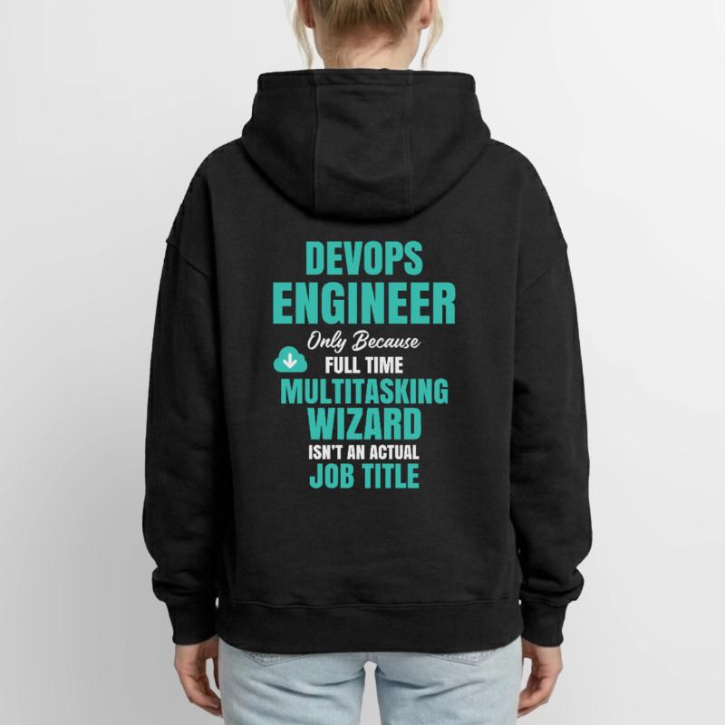 DevOps Engineer Multitasking-Assistent Oversized Heavyweight Unisex Zip Hoodie