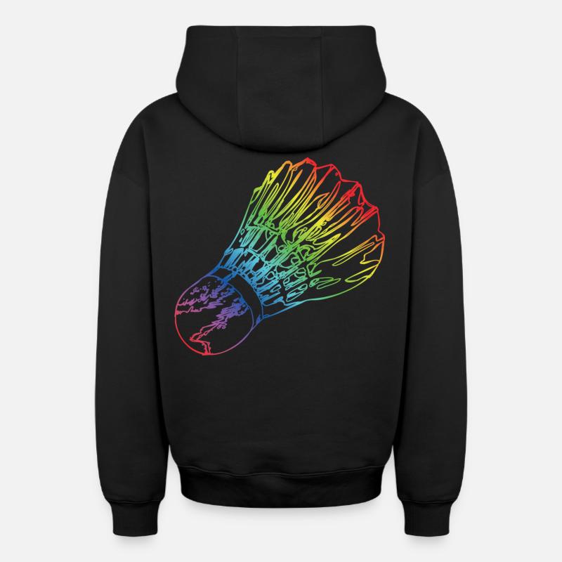 Volant - Sweat à capuche unisexe zippé oversize épais SPREAD - noir