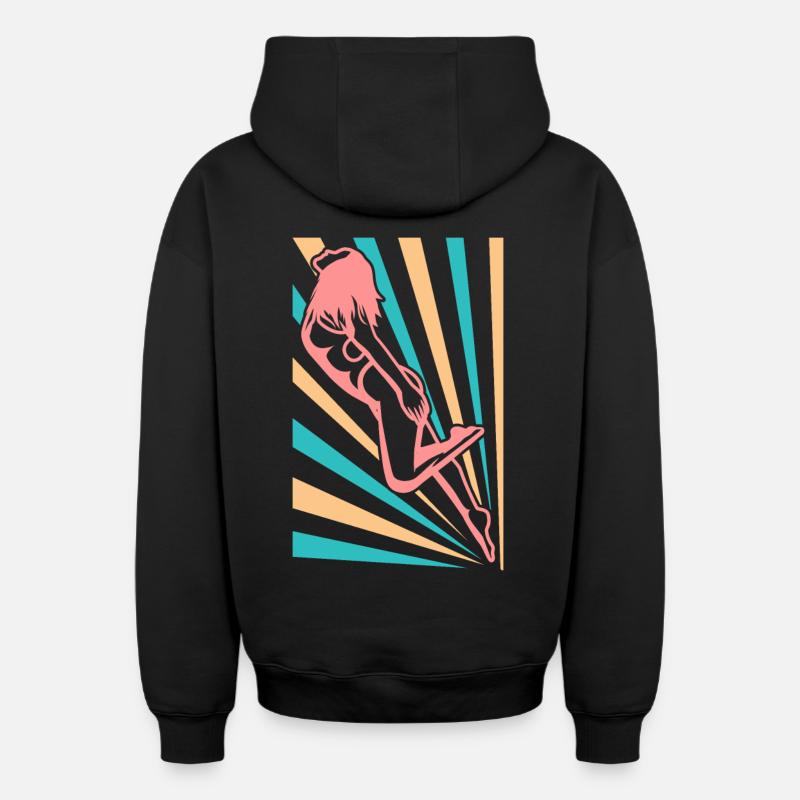 Natation filles - Sweat à capuche unisexe zippé oversize épais SPREAD - noir