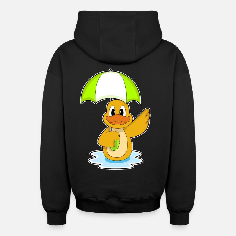 Parapluie de canard - Sweat à capuche unisexe zippé oversize épais SPREAD - noir