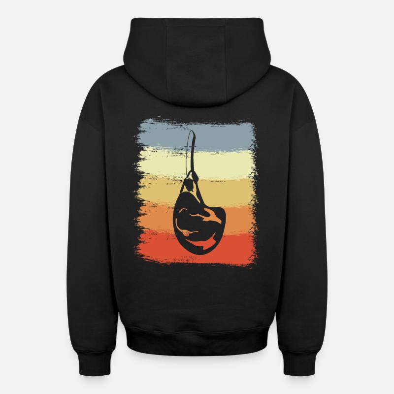 Côtes levées - Sweat à capuche unisexe zippé oversize épais SPREAD - noir
