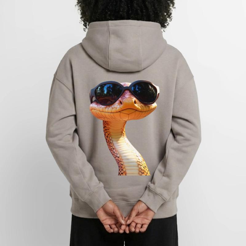 Serpent Python Cobra Mamba Serpent à sonnettes Serpent Sweat à capuche unisexe zippé oversize épais SPREAD