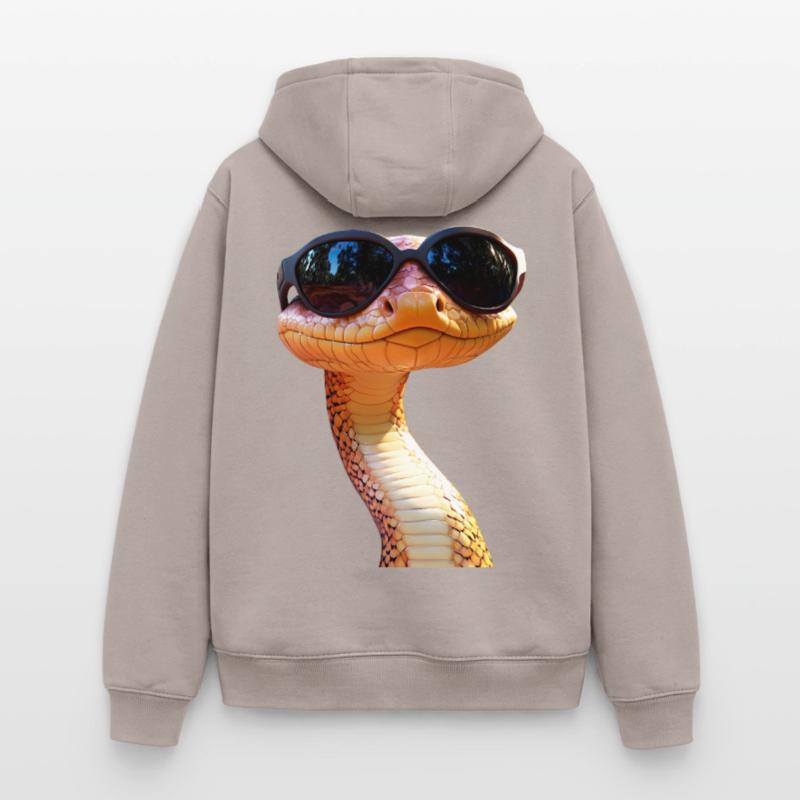 Serpent Python Cobra Mamba Serpent à sonnettes Serpent Sweat à capuche unisexe zippé oversize épais SPREAD