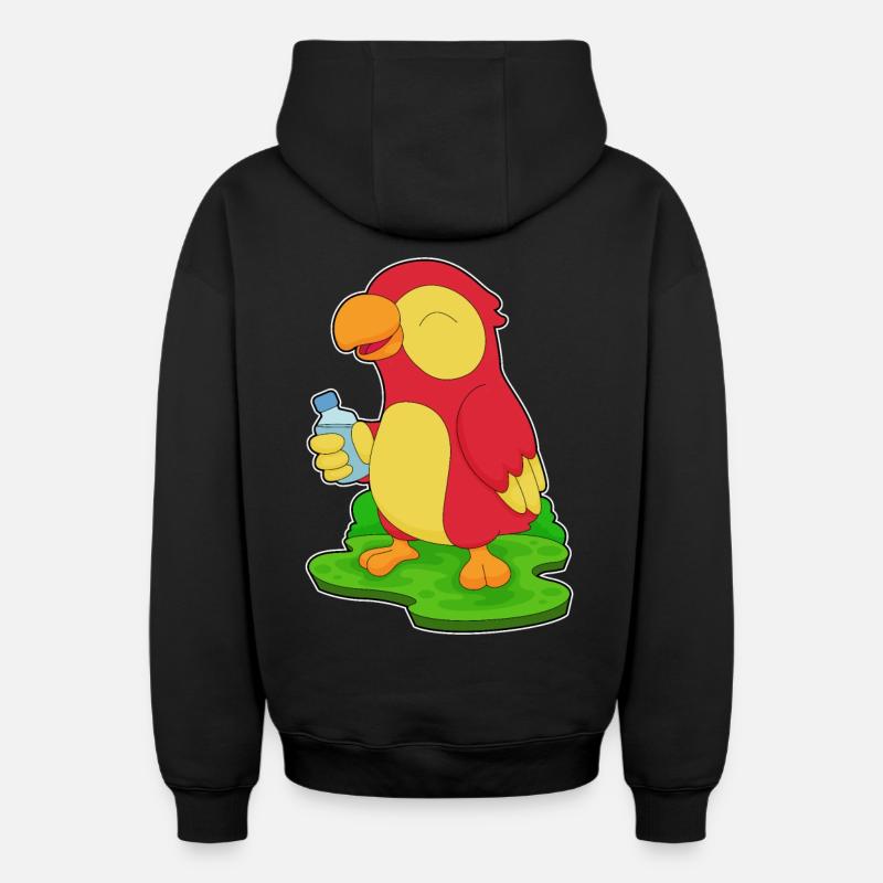 Bouteille d’eau Parrot - Sweat à capuche unisexe zippé oversize épais SPREAD - noir