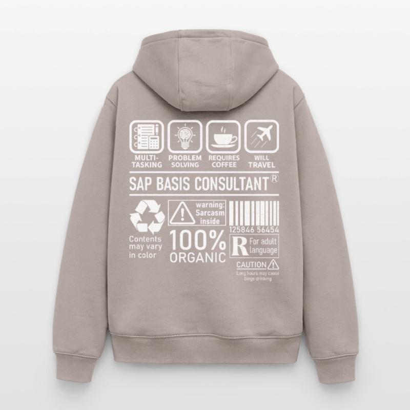 Sap Basis Consultant multi tasking problem solving Oversized Heavyweight Unisex Zip Hoodie