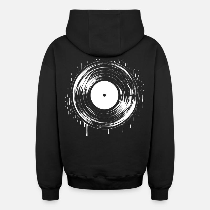 Enregistrer - Sweat à capuche unisexe zippé oversize épais SPREAD - noir