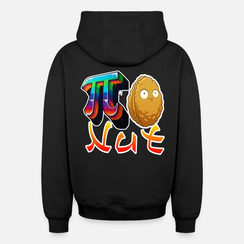 PNut - Sweat à capuche unisexe zippé oversize épais SPREAD - noir