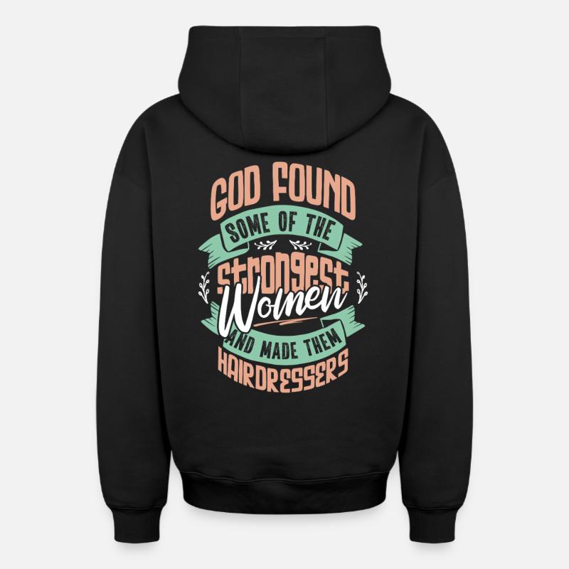 Cadeau de motivation coiffeur - Sweat à capuche unisexe zippé oversize épais SPREAD - noir