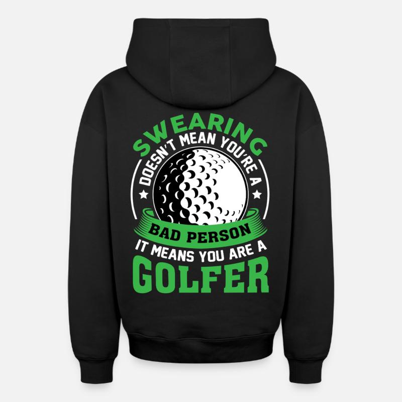 golfe - Sweat à capuche unisexe zippé oversize épais SPREAD - noir