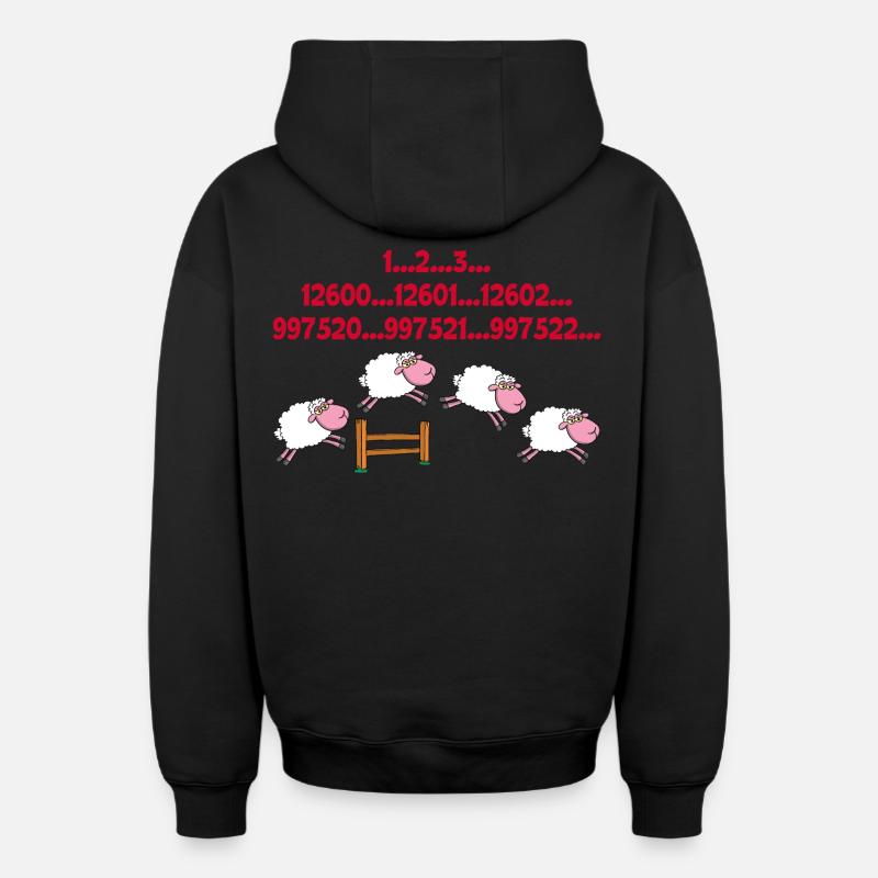La technique de l'insomniaque - Sweat à capuche unisexe zippé oversize épais SPREAD - noir