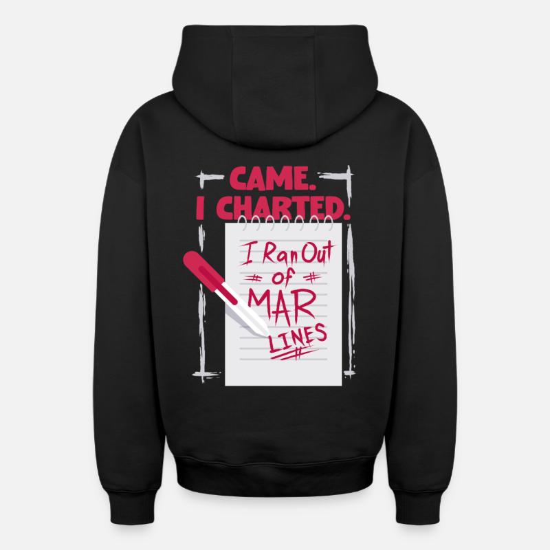 MFA d’assistant médical - Sweat à capuche unisexe zippé oversize épais SPREAD - noir